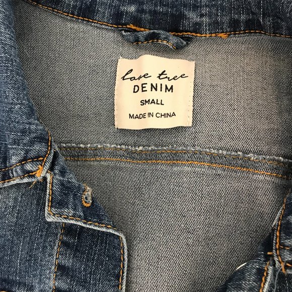 🎉HP!🎉Love Tree Denim Jacket | Blue | Small - Picture 5 of 10